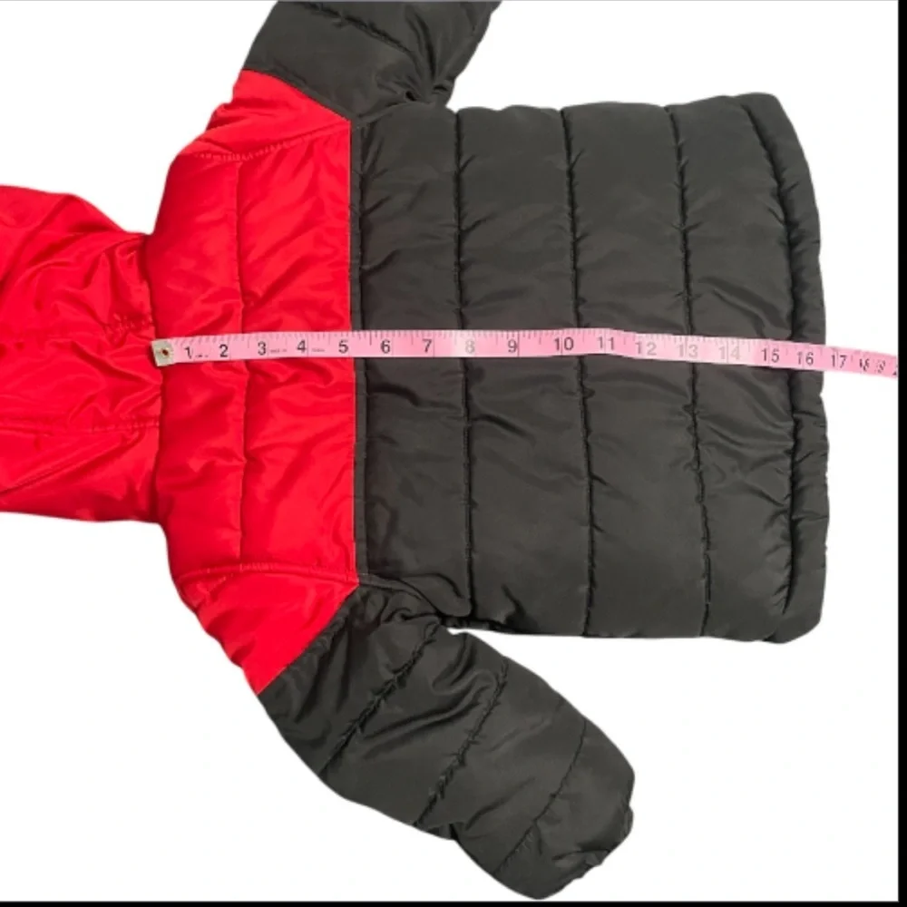 Jumping Beans Vibrant Red and Black Hooded Coat